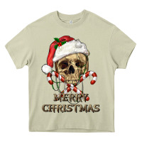 Mossy merry christmas skull Heavy Core Tee - RanaPortraitStore