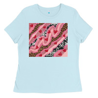 Baby Blue valentines day pinky Ladies Tee - RanaPortraitStore