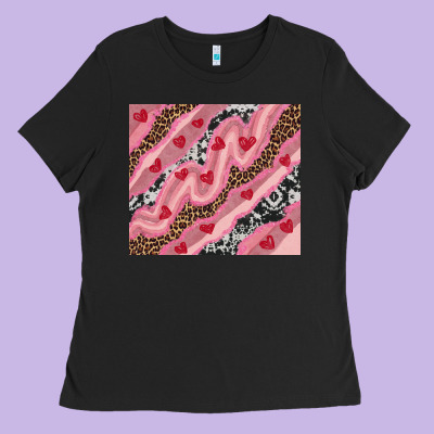 Ladies Tee valentines day pinky