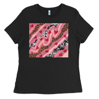 Black valentines day pinky Ladies Tee - RanaPortraitStore