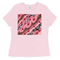 Bubblegum Pink valentines day pinky Ladies Tee - RanaPortraitStore
