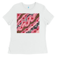White valentines day pinky Ladies Tee - RanaPortraitStore
