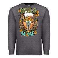 Charcoal Heather wild west Premium Sweatshirt - Artiststas