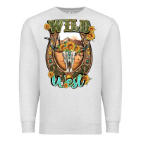 Oatmeal Heather wild west Premium Sweatshirt - Artiststas