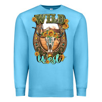 Ocean Blue wild west Premium Sweatshirt - Artiststas