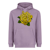 Lavender Oregon Grape Flower Illustrations Heavyweight Hoodie - LillyAllenDesigns