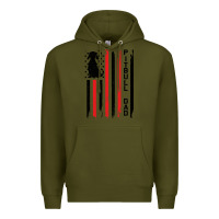 Army Green Pitbull Dad Premium Hoodie - Bettercallsaul