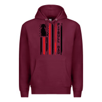 Burgundy Pitbull Dad Premium Hoodie - Bettercallsaul