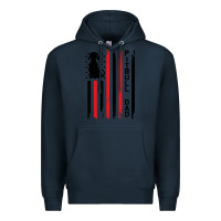 Navy Pitbull Dad Premium Hoodie - Bettercallsaul