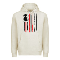 Oatmeal Heather Pitbull Dad Premium Hoodie - Bettercallsaul