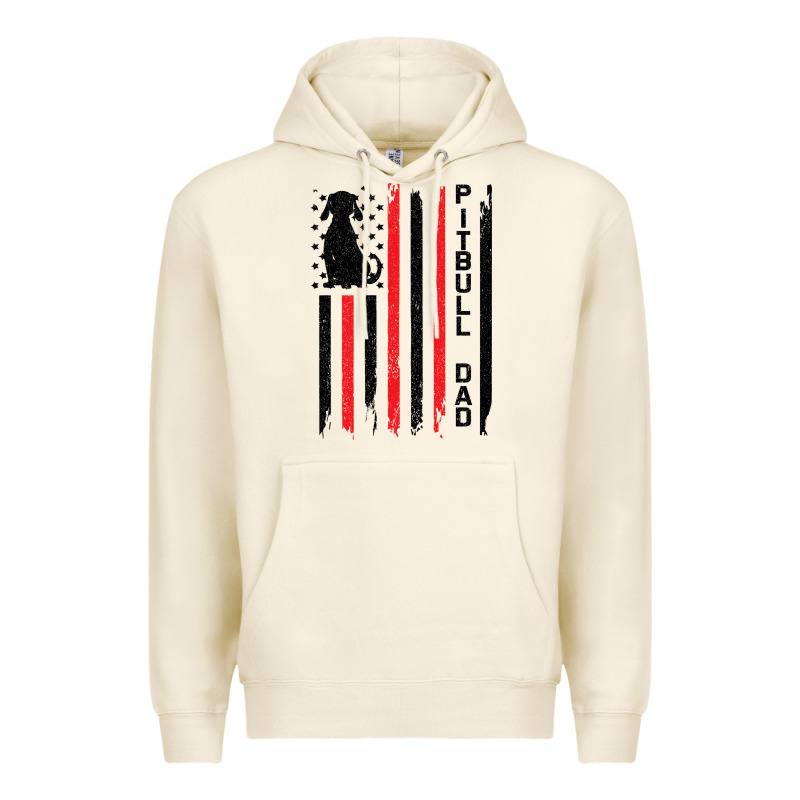 Pitbull Dad Premium Hoodie by Bettercallsaul | Teevron