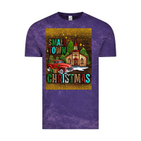 Cloud Purple small town christmas church Vintage Tee - AdoDesignShop