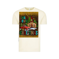 Vintage Arctic small town christmas church Vintage Tee - AdoDesignShop