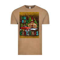 Vintage Coffee small town christmas church Vintage Tee - AdoDesignShop