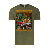 Vintage Olive small town christmas church Vintage Tee - AdoDesignShop