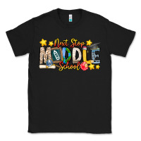 Black Next Stop Middle School Classic Tee - CowhideDigitalArt
