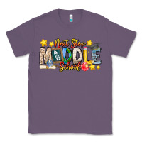 Lavender Next Stop Middle School Classic Tee - CowhideDigitalArt