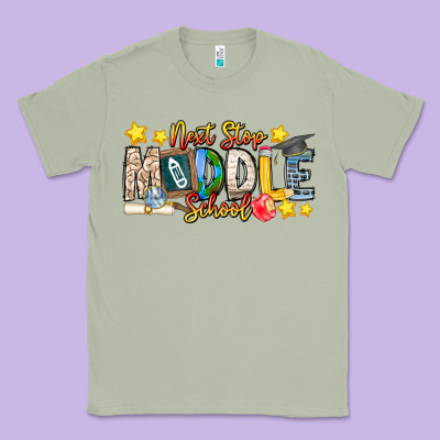 Next Stop Middle School Classic Tee Designed By Cowhidedigitalart