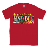 Red Next Stop Middle School Classic Tee - CowhideDigitalArt