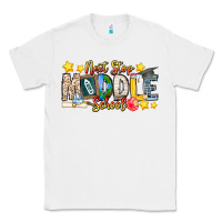 White Next Stop Middle School Classic Tee - CowhideDigitalArt