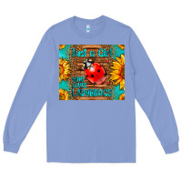 Colony Blue just a girl who loves ladybugs Long Sleeve Tee - LillyAllenDesigns