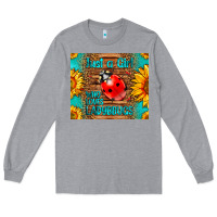Heather Grey just a girl who loves ladybugs Long Sleeve Tee - LillyAllenDesigns