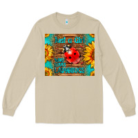 Mushroom just a girl who loves ladybugs Long Sleeve Tee - LillyAllenDesigns