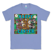 Colony Blue easter happy easter western bunnies daisies Classic Tee - Artiststas
