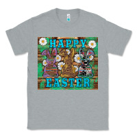 Heather Grey easter happy easter western bunnies daisies Classic Tee - Artiststas