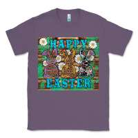 Lavender easter happy easter western bunnies daisies Classic Tee - Artiststas