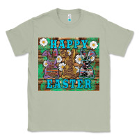 Matcha easter happy easter western bunnies daisies Classic Tee - Artiststas