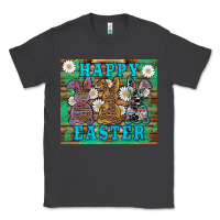 Easter Happy Easter Western Bunnies Daisies Classic Tee | Teevron