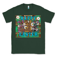 Sports Green easter happy easter western bunnies daisies Classic Tee - Artiststas