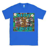 True Royal easter happy easter western bunnies daisies Classic Tee - Artiststas