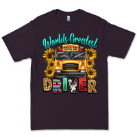 Plum worlds greatest school bus driver Premium Tee - texasbilliewilder