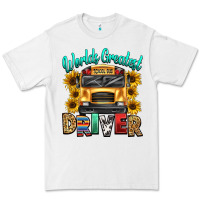 White worlds greatest school bus driver Premium Tee - texasbilliewilder