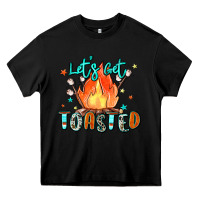 Black let's get toasted Heavy Core Tee - Zillion Design Studio