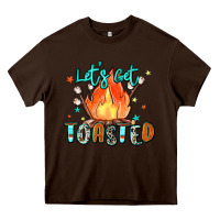 Chocolate Brown let's get toasted Heavy Core Tee - Zillion Design Studio