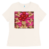 Bone valentines day teddy bear tumbler Ladies Tee - RanaPortraitStore