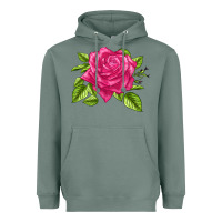 Sage Perfume Delight Rose Heavyweight Hoodie - LillyAllenDesigns