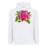 White Perfume Delight Rose Heavyweight Hoodie - LillyAllenDesigns