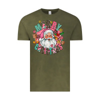 Vintage Olive merry christmas santa Vintage Tee - AdoDesignShop