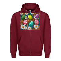 Easter Eggs Zipper Hoodie | Teevron