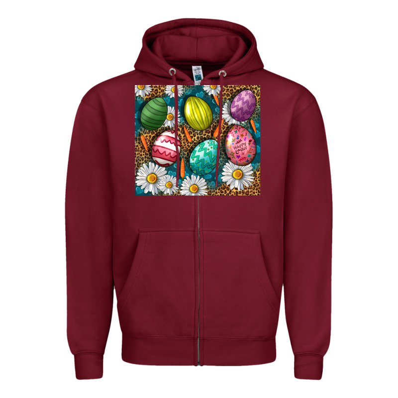 Easter Eggs Zipper Hoodie by NancyCooperArtShop | Teevron