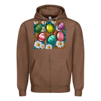 Chestnut Easter eggs Zipper Hoodie - NancyCooperArtShop
