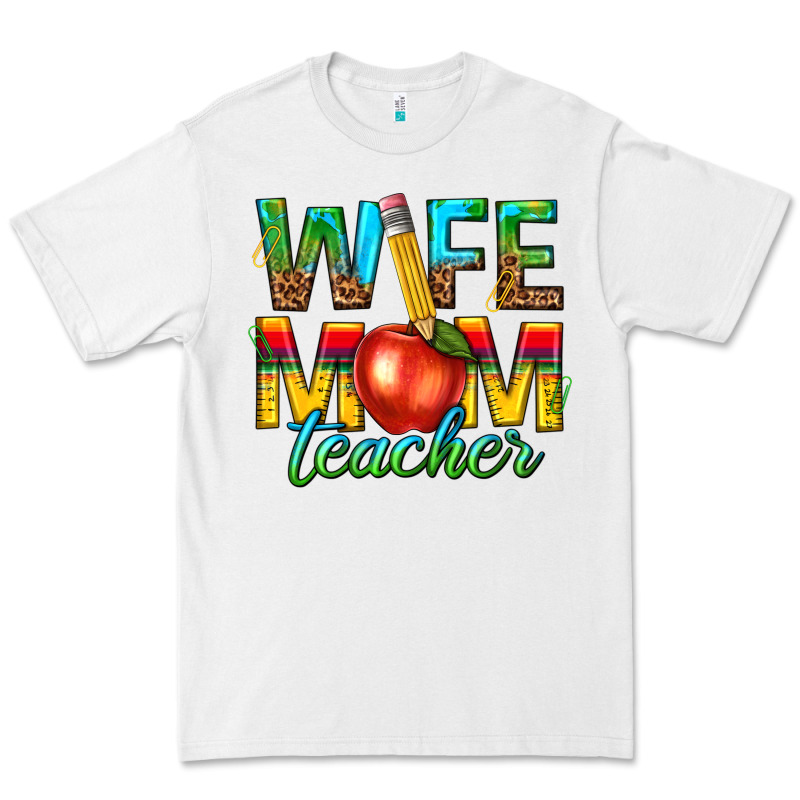 Wife Mom Teacher Premium Tee by texasbilliewilder | Teevron