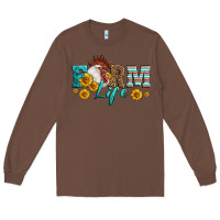 Chestnut Western Farm Life Rooster Head Long Sleeve Tee - LillyAllenDesigns