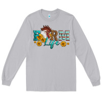 Moon Dust Western Farm Life Rooster Head Long Sleeve Tee - LillyAllenDesigns