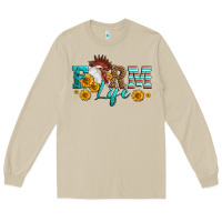 Mushroom Western Farm Life Rooster Head Long Sleeve Tee - LillyAllenDesigns