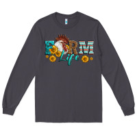 Smoke Western Farm Life Rooster Head Long Sleeve Tee - LillyAllenDesigns